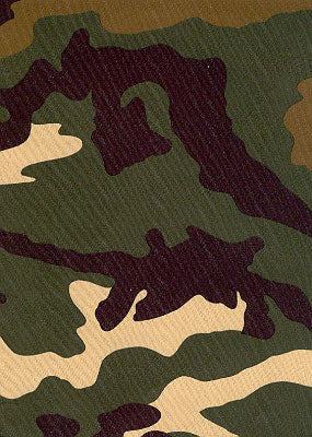 Dye sublimation service for Camouflage  Print Library(Sold by the Yard)