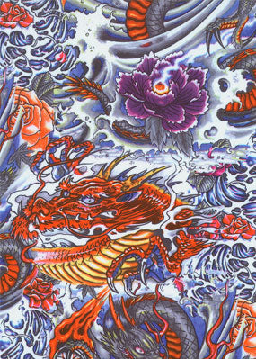 Dye sublimation service for Skullduggery Print Library(Sold by the Yard)