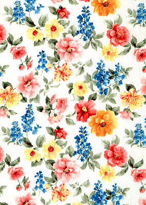 Dye sublimation service for Flowers Print Library(Sold by the Yard)