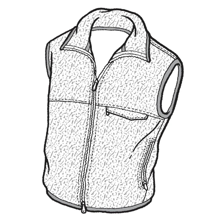 Polar Vest Sewing Pattern (Sold per Each)