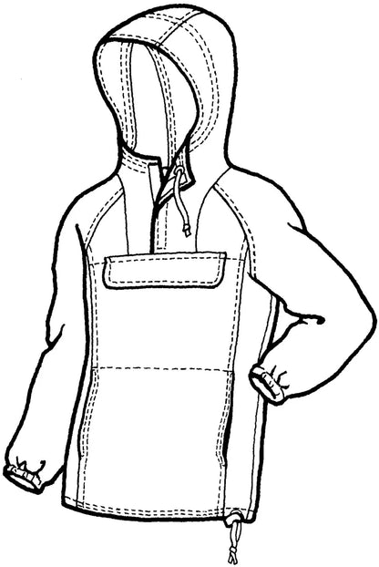 ウィメンズ コースト レンジ アノラック 縫製パターン (1 個あたりの販売)