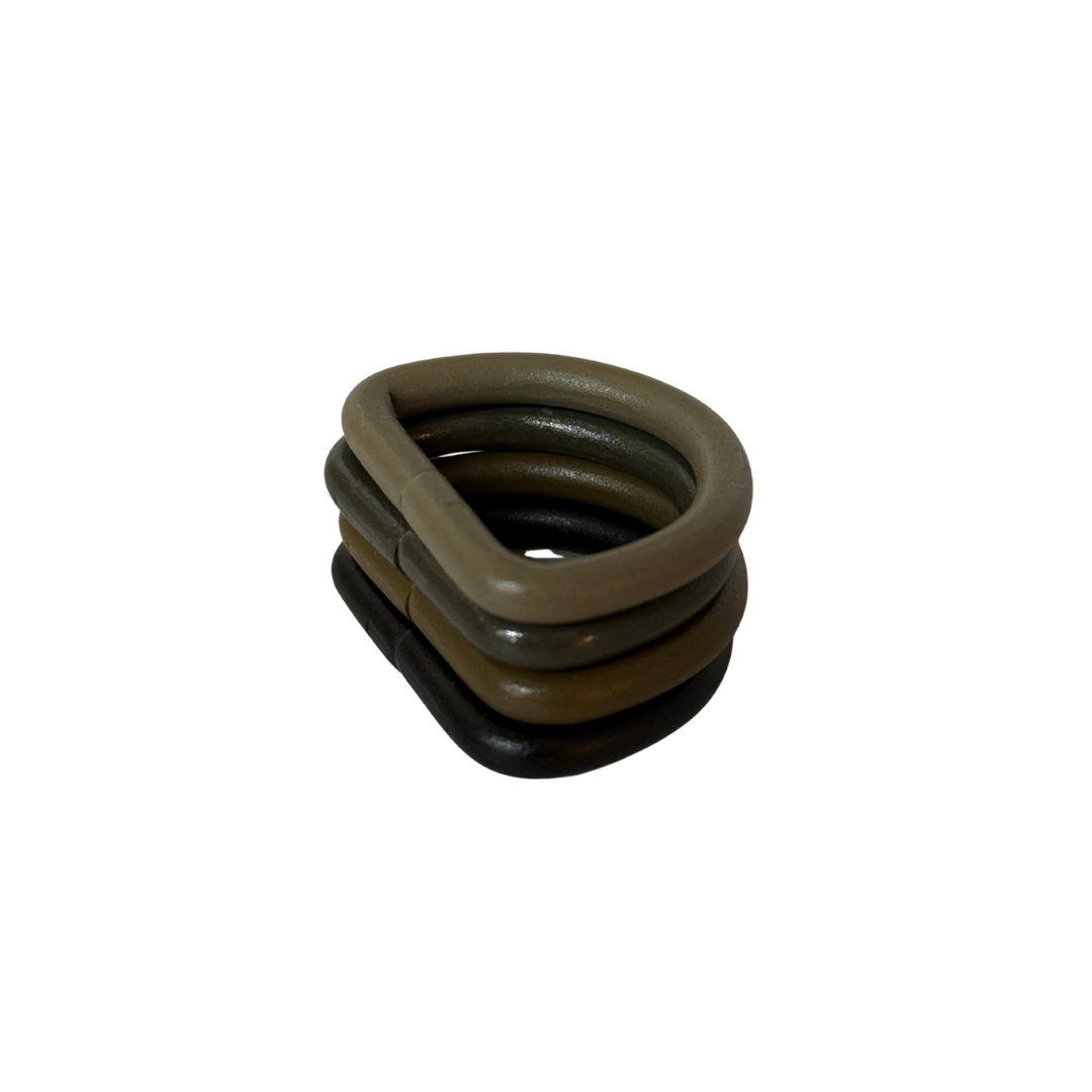 1" Berry Compliant Welded D-Rings in Military Colors (Sold per Each)