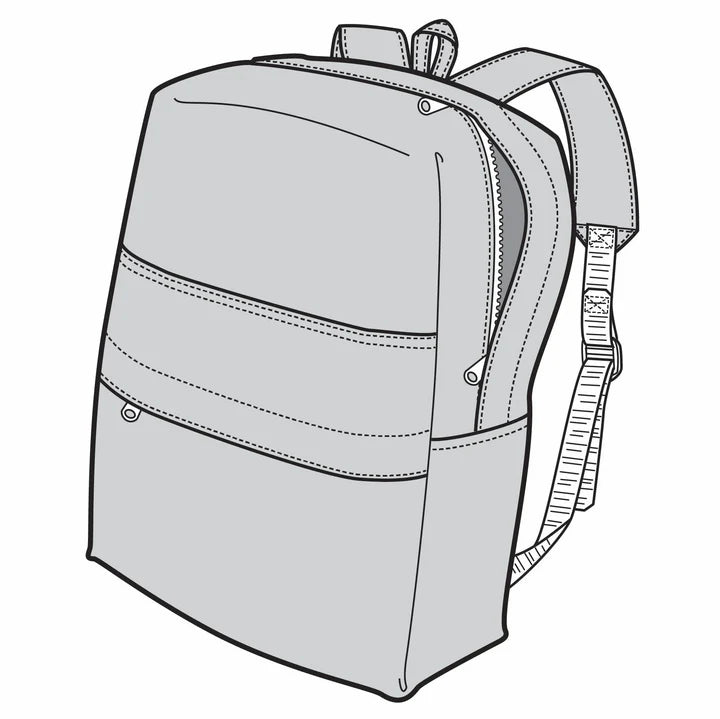 Day Pack (Book Pack) Sewing Pattern (Sold per Each)