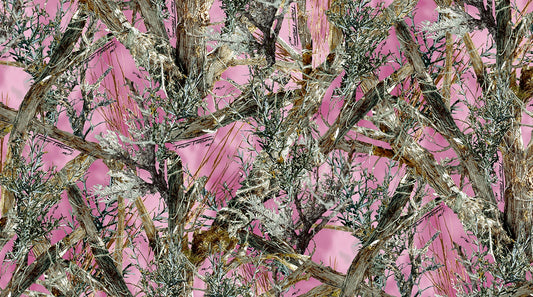 Satinique Camouflage Bridal Satin - MC2 Pink (Sold per Yard)