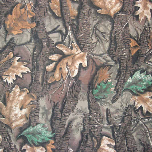 60% Cotton/40% Poly Camouflage Twill Fabric - SporTiger camo (Sold per Yard)