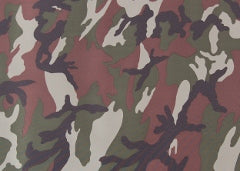 Tela de poliéster 500x500 Denier - Woodland Camo (se vende por yarda)
