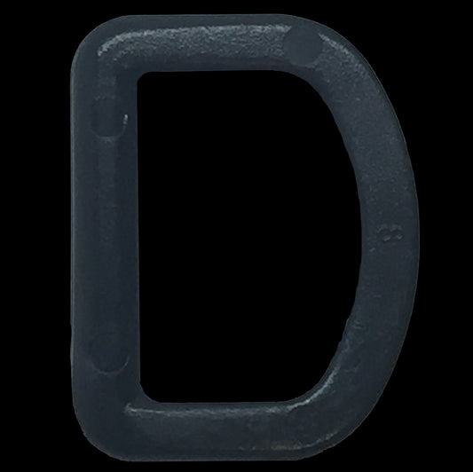 1 インチ (25mm) Nexus D リング - ブラック (各個販売)