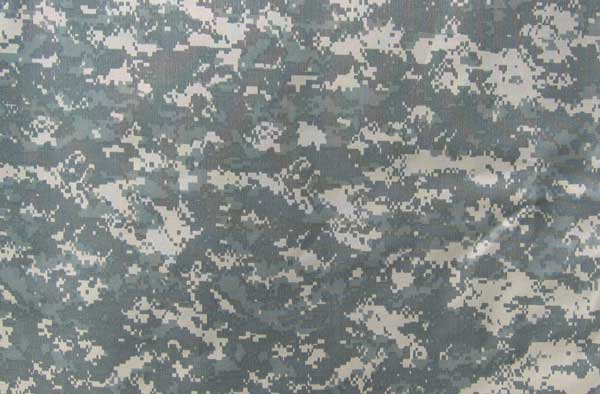 Lightweight Polyester/Cotton Ripstop Fabric with no finish - ACU Camo (Sold per Yard)