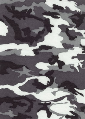 1000 Denier Coated CORDURA® HP Polyester Fabric - Urban Black, White, Grey Camo (Sold per Yard)
