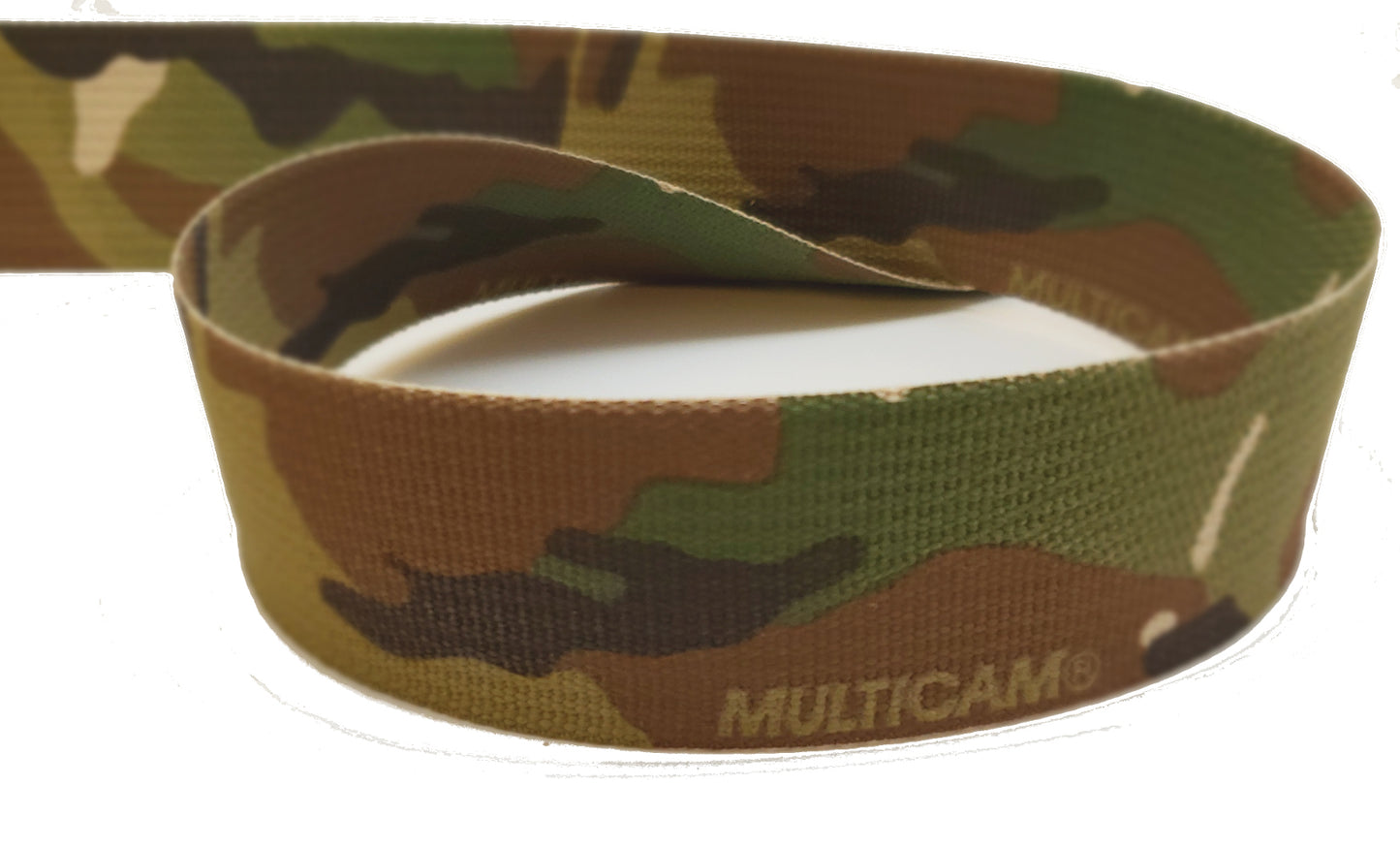 2" Solution Dyed Nylon Webbing - MultiCam 2-sided printed (Sold per Yard)