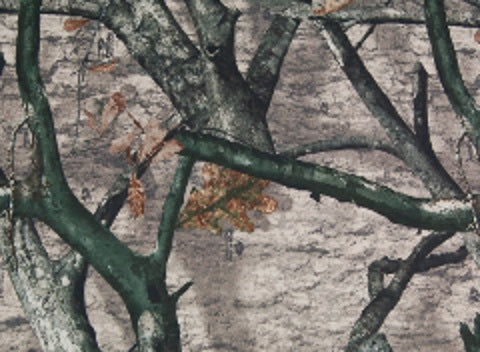 Polyester Blend Brushed Fabric, "Silent" Face with DWR finish ‚Mossy Oak® Treestand (Sold per Yard)