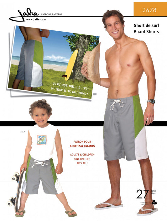 Patrón de shorts de playa (se vende por unidad)