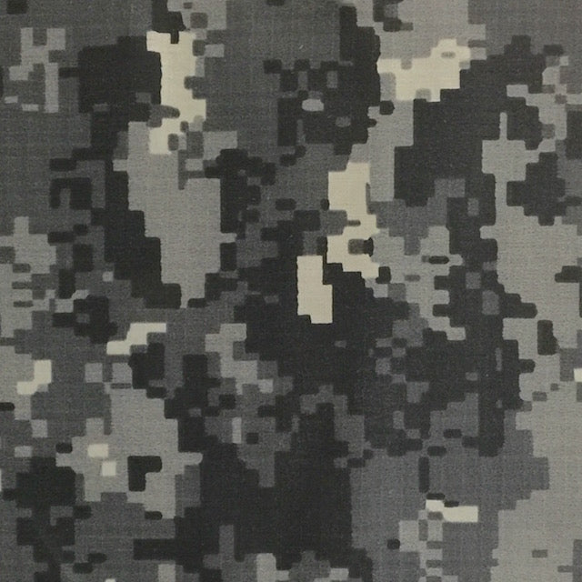 1.9oz Ripstop Nylon Camouflage Fabric with DWR - Urban Grey (Sold per Yard)
