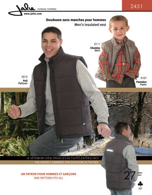 Men's Insulated Vest Pattern