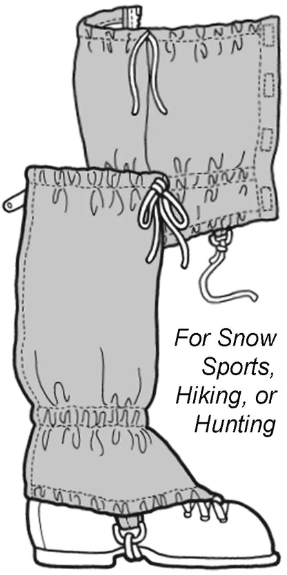 Pacific Crest Gaiters Sewing Pattern (Sold per Each)