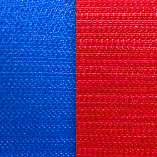 1, 2, & 4 Inch Velcro Blue & Red Hook (Sold Per Yard)