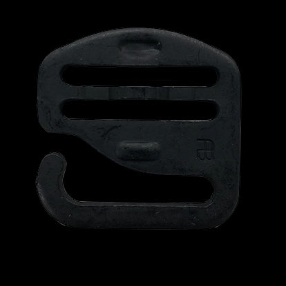G - フックウェーブ、1 インチスロットサイズ熱処理スチール、ベリー準拠 - ブラック (各個で販売)