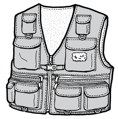 Fishing Vest Sewing Pattern (Sold per Each)