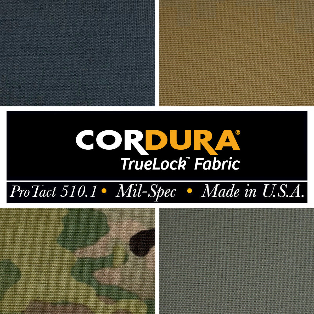 500d/1000d ProTact by Haartz™ Laminate with CORDURA Truelock™ Fabric (Sold Per 1/2 Yard)