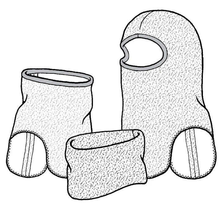 Polar Balaclava & Neck Warmers Sewing Pattern (Sold per Each)