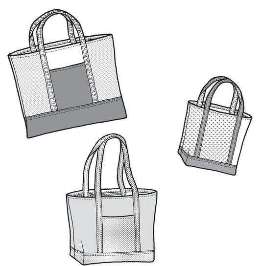 Rugged Tote or Portfolio  Sewing Pattern (Sold per Each)