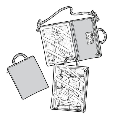 Tripmate Clear Front Portfolio Pattern (Sold per Each)
