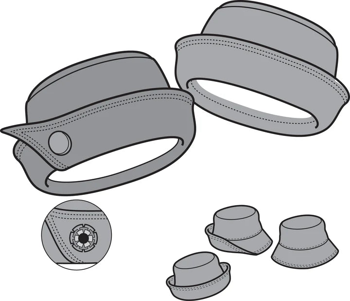 ロールブリムハットパターン (1個あたりの販売)