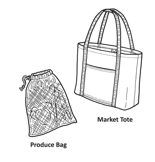 Market Tote & Produce Bag Pattern (Sold per Each)