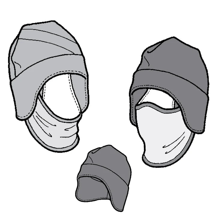 Patrón de pasamontañas Tuck-Away - Adultos (se vende por cada uno)