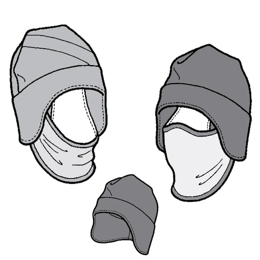 タックアウェイ バラクラバ パターン - 大人用 (1 個ずつ販売)