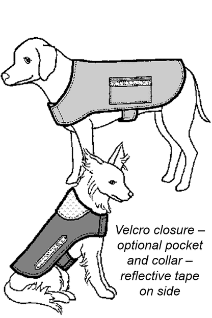 Warm & Dry Dog Coat Sewing Pattern (Sold per Each)