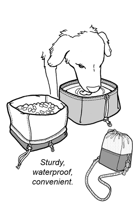 Folding Pet Bowl & Chow Bag Sewing Pattern (Sold per Each)