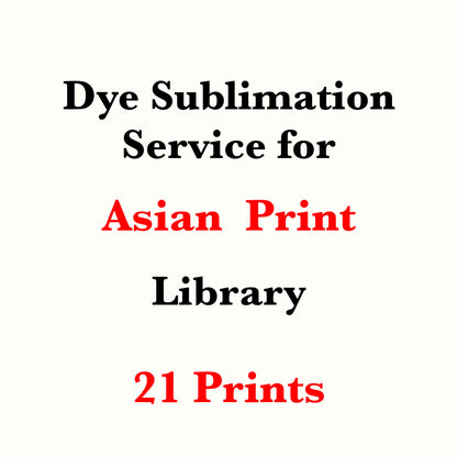 Servicio de sublimación de tintes para la biblioteca de impresión de edición limitada asiática (se vende cortado a medida)