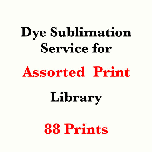 Dye sublimation service for Assorted Print Library(Sold by the Yard)