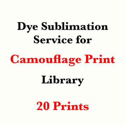 Servicio de sublimación de tinta para la biblioteca de estampados de camuflaje (se vende cortado a medida)
