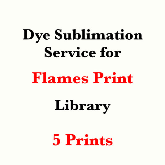 Dye sublimation service for Flames of Fire Print Library(Sold by the Yard)