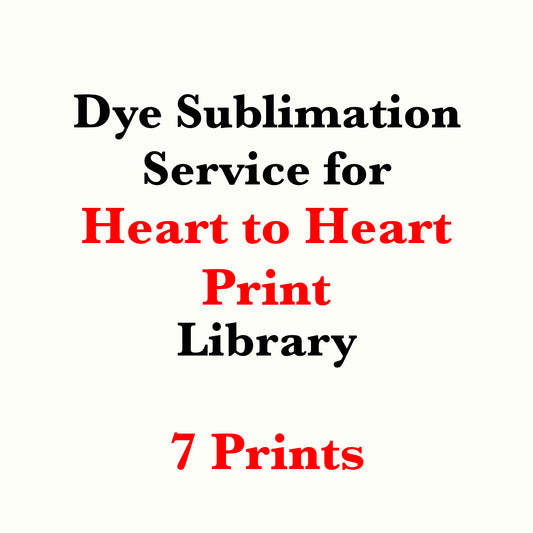 Dye sublimation service for Heart-to-Heart Print Library(Sold by the Yard)