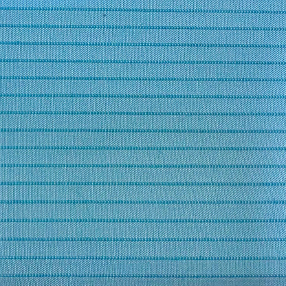 2-Layer WeatherTek Waterproof Breathable Laminate Fabric - Blue Stripes (Sold per Yard)