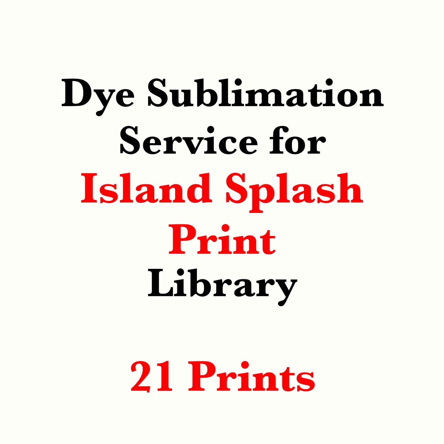 Island Splash Print Libraryの昇華型サービス（ヤード販売）