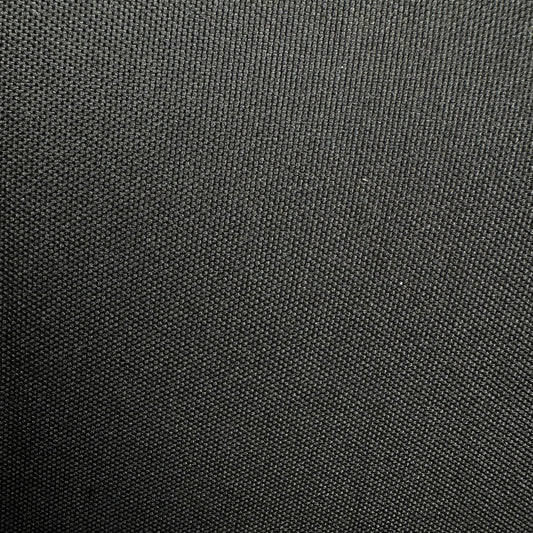 600 Denier Black Polyester, DWR, PU Coated, Laminated to Foam, Black Tricot Backing (Sold per Yard)