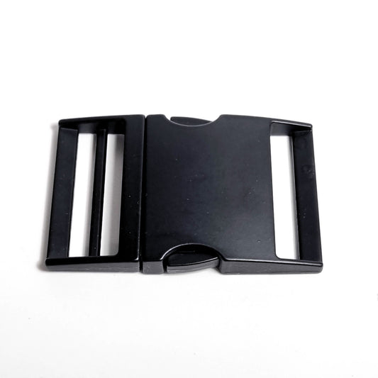 1.5" Low Profile Zinc Buckle, Berry Compliant, Black (Sold per each)