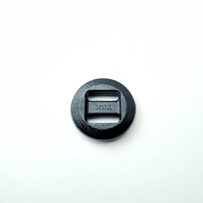 3/8" Pom Slide Button, Bar Button, Berry Compliant, Black (Sold per Each)