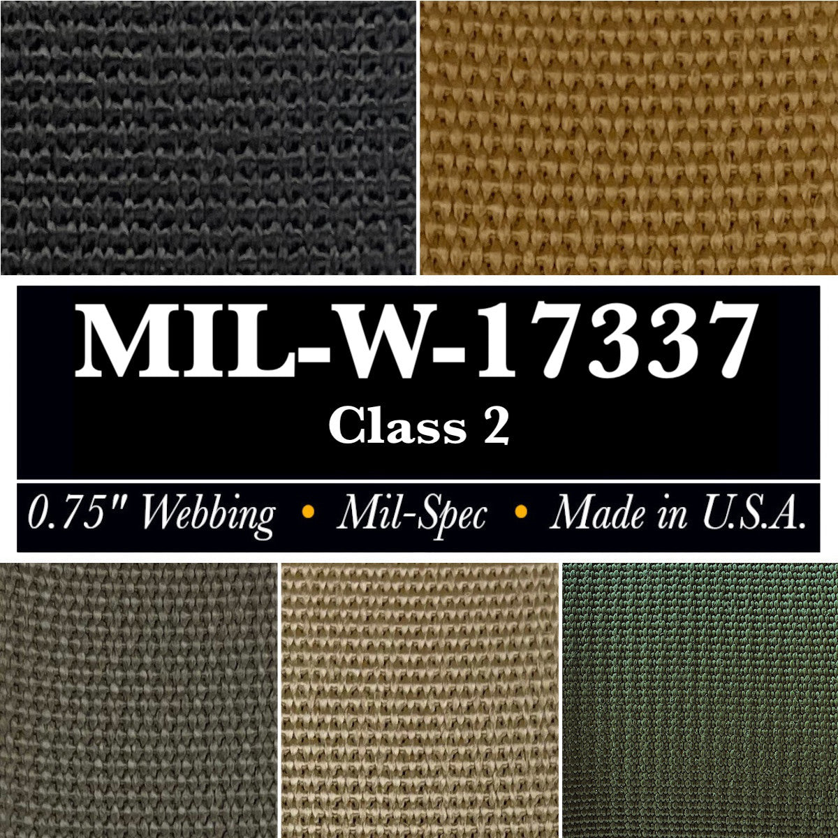 3/4 inch (19mm) CORDURA Truelock™ Fabric, Mil-Spec Nylon Webbing (Sold per Yard)