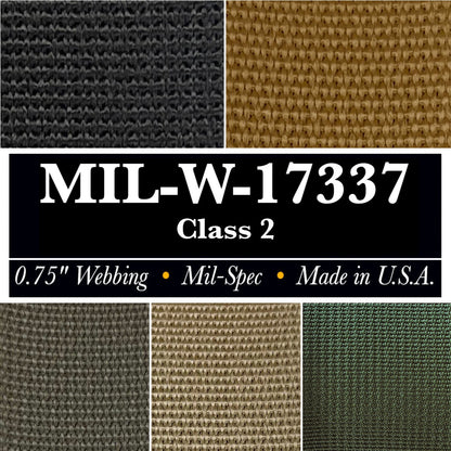 3/4 inch (19mm) CORDURA Truelock™ Fabric, Mil-Spec Nylon Webbing (Sold per Yard)