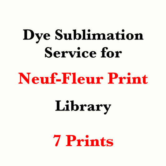 Dye sublimation service for Neuf-Fleur Print Library(Sold by the Yard)