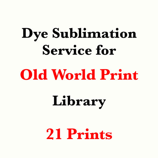 Old World Print Library 向け昇華型昇華サービス (ヤード単位で販売)
