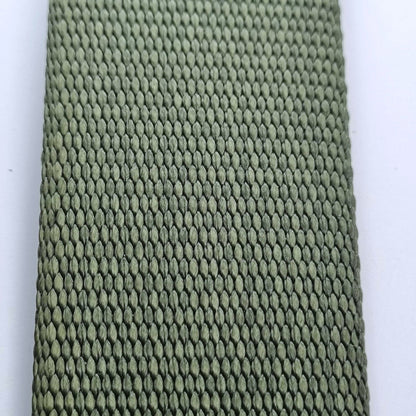 1 and 23/32 inch Mil Spec Vintage Nylon Webbing - Olive Drab (Sold Per Foot)