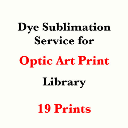 Dye sublimation service for Optic Art Print Library(Sold by the Yard)