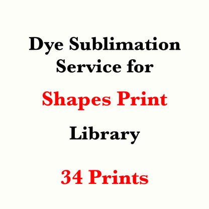 Dye sublimation service for Shapes Print Library(Sold by the Yard)