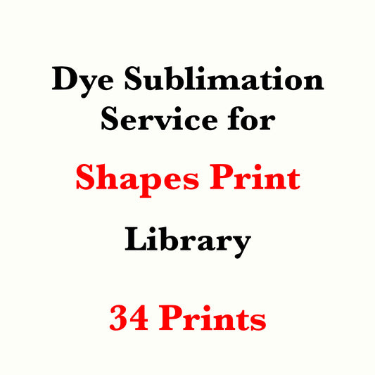 Dye sublimation service for Shapes Print Library(Sold by the Yard)